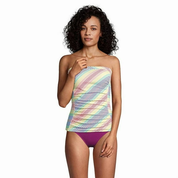 Lands' End Bandeau Tankini Top, Women's