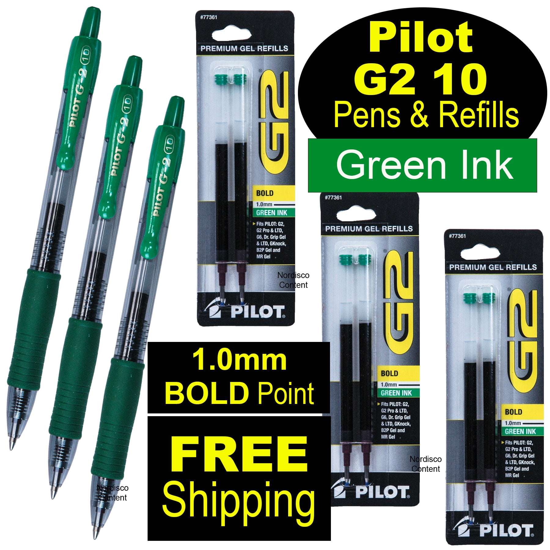 Green Pilot V7 Grip Liquid Ink Rollerball 0.7 mm Tip Single Pen