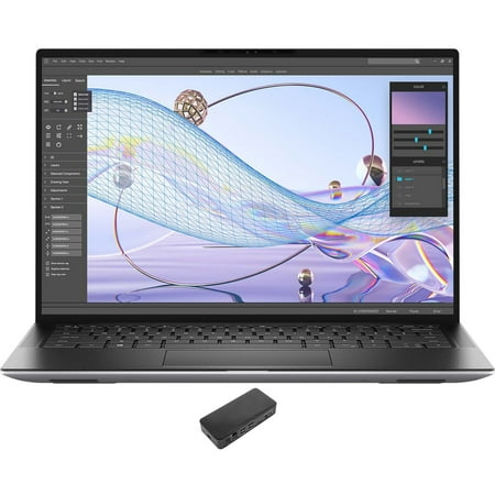 Dell Dell Precision 5470 Workstation Laptop (Intel i5-12500H 12-Core, 14.0in 60 Hz Wide UXGA (1920x1200), Intel Iris Xe, 8GB LPDDR5 5200MHz RAM, 256GB PCIe SSD, Backlit KB, Win 10 Pro) with USB-C Dock