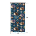 thumbnail image 5 of Cute Hedgehog Pattern with Pioneer Flower Shower Curtain 36"x72" ,Bathroom Decorative Shower Curtains Set with 12 Hooks,Modern Waterproof Washable Shower Curtain, 5 of 6