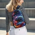 thumbnail image 5 of Lsque Outer Space Floating Numbers And Letters Pattern Canvas Daypack, Durable Backpack, High-quality Versatile Backpack,Vintage Compact Backpack-Small, 5 of 6