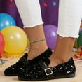 thumbnail image 6 of Carnival Shoes Women Retro Glitter Slip On Casual Comfortable Round Toe Walking Soft Sole Shoes, 6 of 8