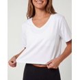 thumbnail image 4 of 5 Pack Women's V Neck Crop Tops Short Sleeve Athletic Workout Gym T Shirts, 4 of 6