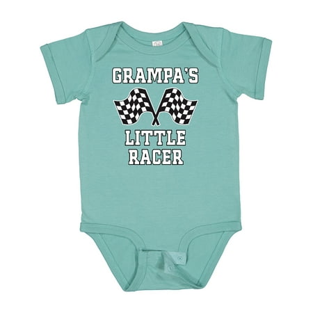 

Inktastic Grampa Little Racer Grandson Racing Gift Baby Boy Bodysuit