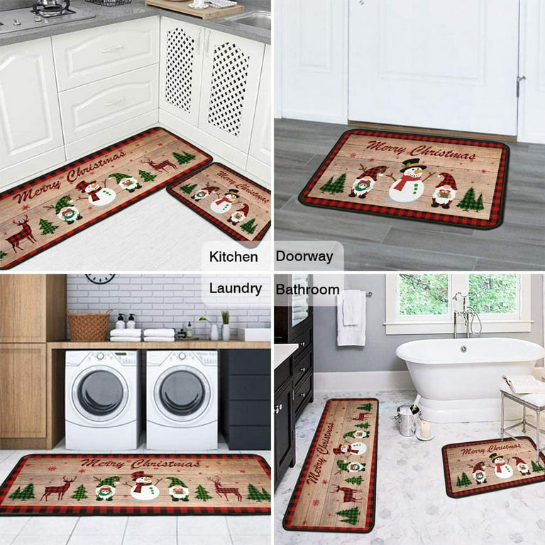 Kitchen Rugs and Mats Kitchen Decor Gnome 17x29 Inch-17x47 inch Christmas