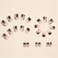 thumbnail image 4 of Fofosbeauty 24pcs Press on False Nails, Square Fake Acrylic Nails, Square Lonely Shadow in Ink, 4 of 8