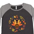 thumbnail image 4 of Inktastic Thanksgiving Turkey Fall Holiday Wreath Women's Plus Size T-Shirt, 4 of 5