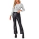 thumbnail image 2 of INSPIRAR CHIC Blusa de fiesta de mujer con lentejuelas y brillo, cuello redondo, manga larga, color plata, 2 of 5