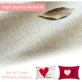 thumbnail image 6 of Valentine Day Love Lumbar Pillow Covers 12x20 inch Set of 2, Throw Pillow Covers All You Need is Romantic Love Cushion Cases for Home Decor Wedding Bed Sofa Couch, 6 of 6