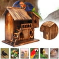 thumbnail image 5 of Wooden Nest Bird House Mini Squirrel Cage for Home Decoration Flower Arrangement, 5 of 22