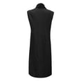 thumbnail image 4 of Summer Savings Clearance 2023! pbnbp Women's Plus Size Cotton Linen Dress Button Down Solid Lapel V Neck Sleeveless with Pockets Work Office Midi Dress Business Casual Dress for Women, 4 of 4