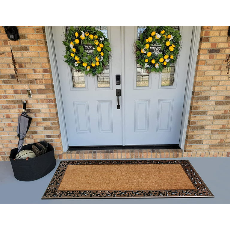 Front Door Mat Heavy Duty Indoor Outdoor Doormat Low Profile
