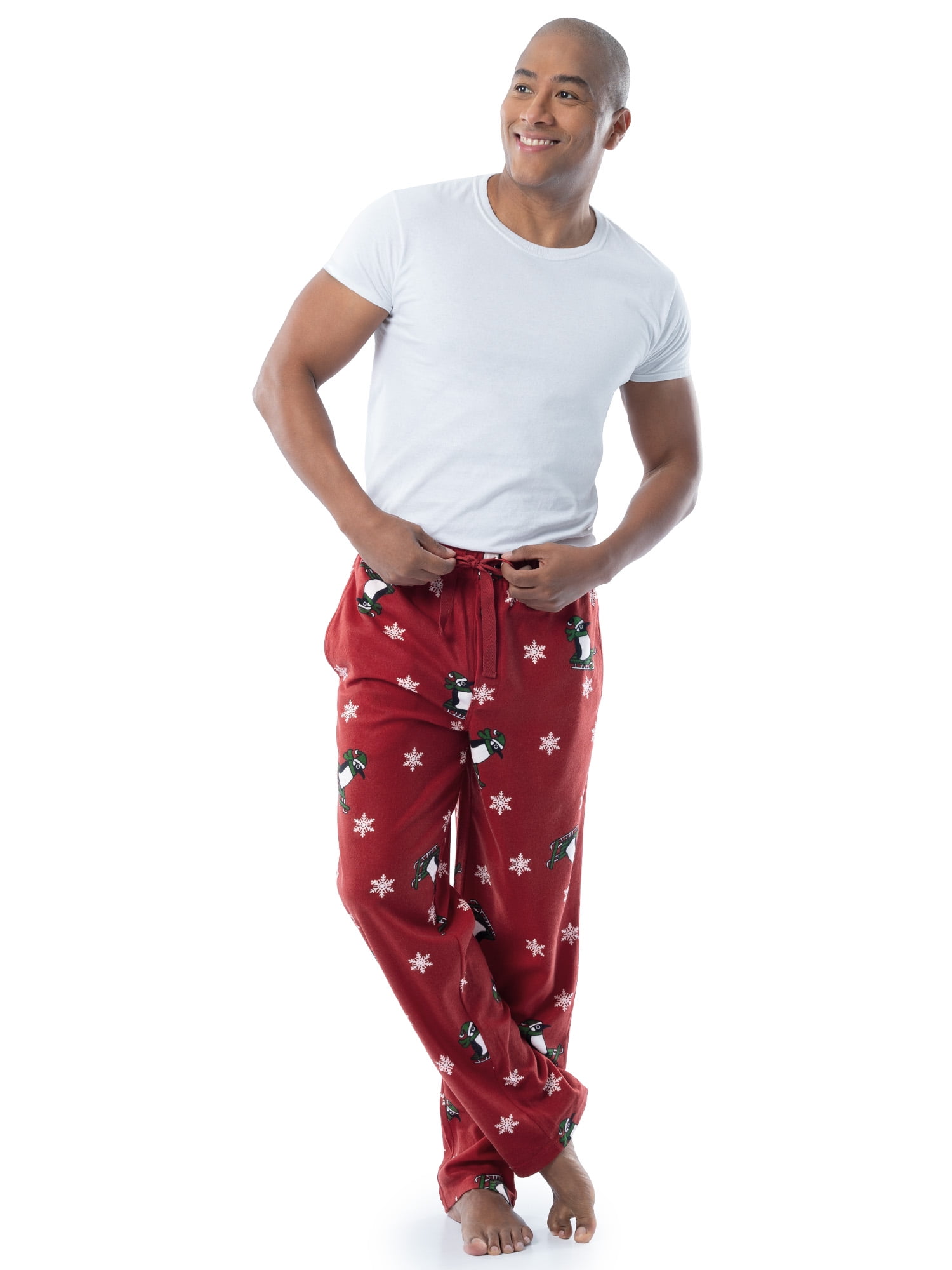 Fruit of the Loom Men's Matte Fleece Holiday Print Pajama Pants, Sizes S-5XL