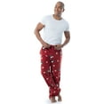 thumbnail image 4 of Fruit of the Loom Men's Matte Fleece Holiday Print Pajama Pants, Sizes S-5XL, 4 of 9
