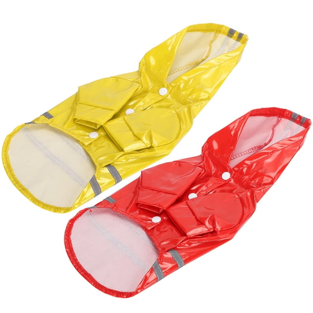 Chubasquero impermeable Jadeshay para perros 2 piezas reflectante