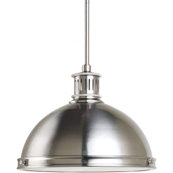 Open Box Sea Gull Two Light Pendant Brushed Nickel Pratt Street Metal Collection