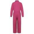 thumbnail image 3 of Sholeno Big Girls Stand Collar Jumpsuit with Pockets Mechanic Boiler Suit One Piece Romper Coverall Dungarees Hot Pink 10, 3 of 6
