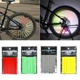 thumbnail image 2 of Bicycle Wheel Spoke Reflector 12pcs Bicycle Spoke Skins Wraps Night Riding Universal Easy to Install Road Mountain Bike Colorful Wheel Decoration, 2 of 8