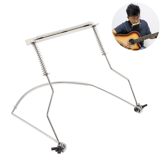 Adjustable Mouth Organ Stand Harmonica Harp Rack Metal 10 Holes Harmonica Neck Holder