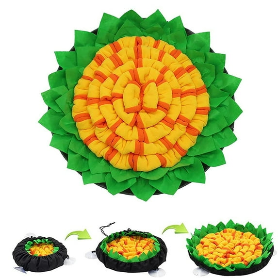 Neotimely 19.7 inches Slow Feeder Dog Bowl, Dog Feeding Mat , Pet Snuffle Mat for Dogs, Encourages Natural Foraging Skills and Durable Interactive Puzzle Toys
