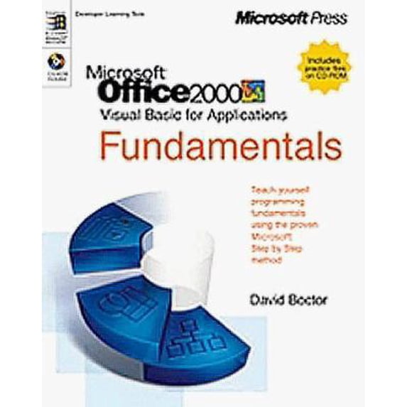 Pre-Owned Microsoft Office 2000: Visual Basic for Applications Fundamentals (Developer Learning Tools) (Paperback) 0735605947 9780735605947