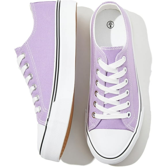 Zapatillas de lona FRACORA blancas para mujer y hombre moradas US9.5