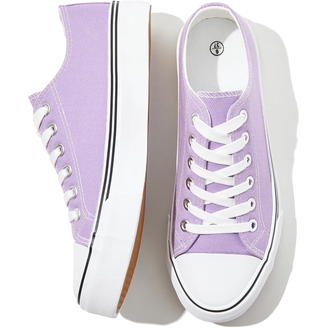 Zapatillas de lona FRACORA blancas para mujer y hombre moradas US9.5