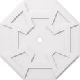 thumbnail image 1 of Ekena Millwork CMP30LG-02000 30 Po OD x 2 Po ID Carré Logan Architectural Grade PVC Contemporain Médaillon de Plafond, 1 of 1