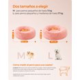 thumbnail image 5 of Feandrea Cama de Perros, Cama para Mascotas, Diámetro de 60 cm, Cojín Central Extraíble y Lavable, Alfombra de Felpa, Rosa, 5 of 5