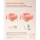 thumbnail image 5 of Feandrea Cama de Perros, Cama para Mascotas, Diámetro de 60 cm, Cojín Central Extraíble y Lavable, Alfombra de Felpa, Rosa, 5 of 5