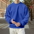 thumbnail image 4 of oqasdz Sweatshirts for Men Crewneck Lined Raglan Sleeve Solid Color Sports Athletic Pullover Top Streetwear Versatile Casual Outdoor, 4 of 4
