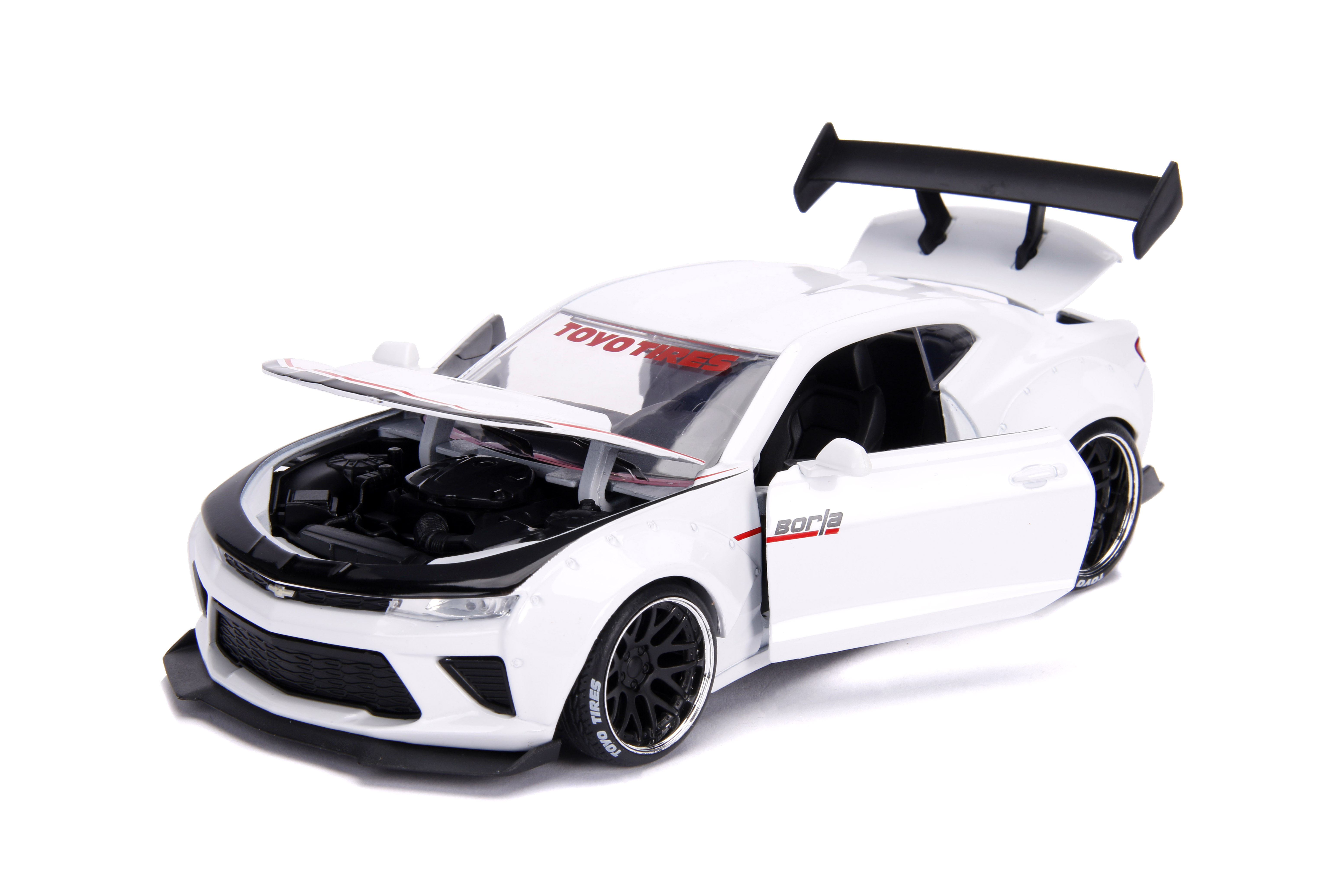 BigTime Muscle 1:24 2016 Chevy Camaro SS Widebody Die-cast Car Silver Play Vehicles(Selections May Vary)