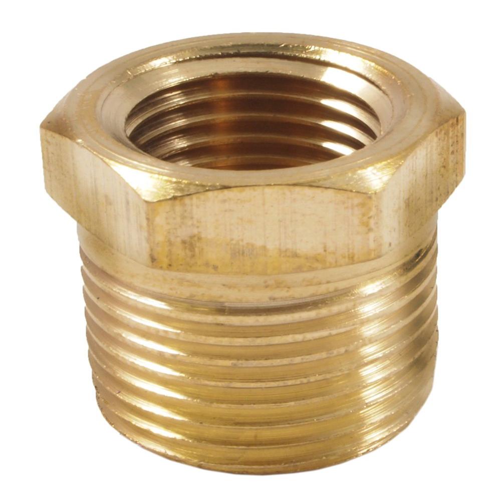 75535 Brass Fitting, Bushing, 1/4Inch Female to 3/8Inch Male NPT, All