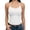 A-White, variant on Women Tank Tops Round Neck Sleeveless Backless Summer Ribbed Fitted Cami Shirts
