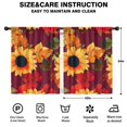thumbnail image 2 of Blackout Kids Curtains,Red Leaf Sunflower Pattern Childrens Insulated Curtains Set Of 2,Bedroom Essentials,Toddler Room Decor 42"x54", 2 of 5