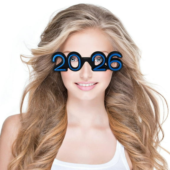 EXHUMKY Carnival Glasses Assorted Color Pc Unique 2026 Number Design for Party 5Pcs