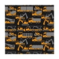 thumbnail image 6 of Wukai Yellow Excavator Waterproof Tablecloth for Kitchen Dining, Fits Square Tables for 2-4 Seats -54"x54", 6 of 7