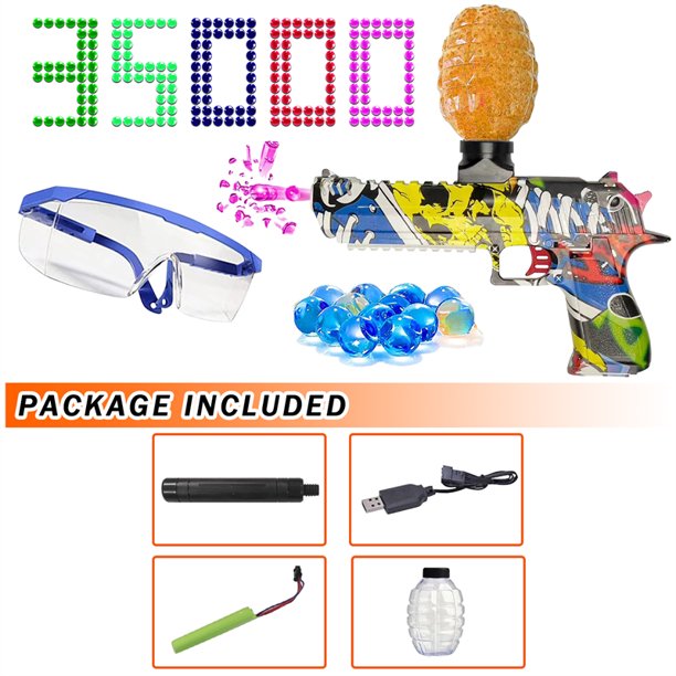 Splat ball gun,SPLATR BALL Full Auto Rechargeable Battery,Outdoor