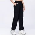 thumbnail image 5 of Ruimatai Womens Casual Drawstring Pants Wide Leg Workwear Long Pants Summer Comfortable Lightweight Polyester Streetwear Beach, 5 of 8