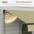 thumbnail image 5 of Outsunny&nbsp;12' x 10' Patio Retractable Awning Sunshade Shelter, Beige, 5 of 10