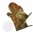 thumbnail image 3 of YFYANG Oven Mitts and Pot Holders Sets 4 Pieces, Non-Slip Heat Resistant Abstract Decoration Kitchen Glove Pot Mat for Cooking and Baking, 3 of 8