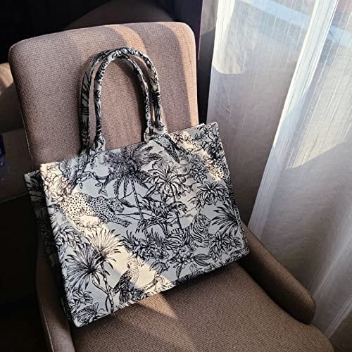 Fashion Canvas Tote Handbag, Lightweight Shoulder Bag With Detachable  Flower Print Strap - Temu Norway