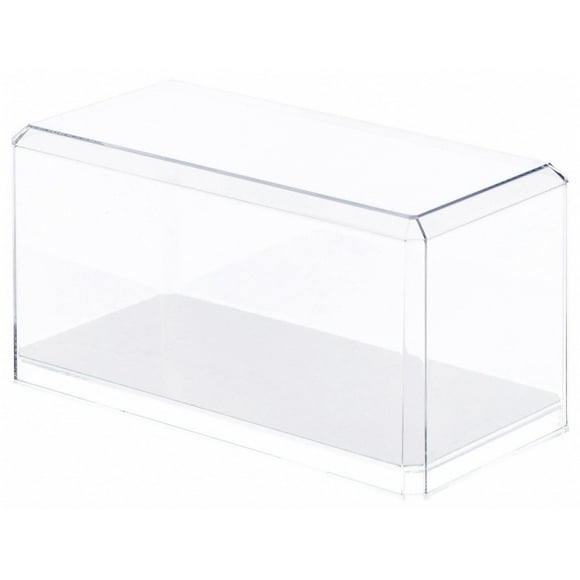 Pioneer Plastics 094CD Clear Plastic Display Case for 1:24 Scale Cars (Mirrored), 9" W x 4.125" D x 4.375" H (Mailer Box), Pack of 4
