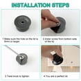 thumbnail image 6 of Uxcell Easy Lifting Universal Plastic Pot Lid Knob Handle Black 2Pack, 6 of 7