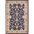 thumbnail image 1 of Unique Loom Kashan Traditional Floral Area Rug, 4 x 6 Feet, Navy Blue/Ivory, 1 of 2
