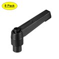 thumbnail image 1 of Unique Bargains M6 Handle Adjustable Clamping Lever Thread Push Button Ratchet Female Threaded Stud 8 Pcs, 1 of 4
