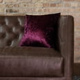 thumbnail image 4 of Mainstays Crushed Velvet Square Decorative Pillow, 18 x 18, Merlot, 4 of 6