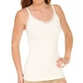 thumbnail image 2 of Women's� Comfort Devotion� V-Neck Lace Trimmed Tank, Ivory - 2XL, 2 of 4