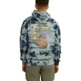 thumbnail image 3 of Elevenparis Mens Tie Dye Hoodie Sweatshirt, Blue, Large, 3 of 5