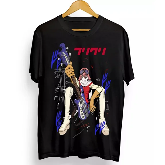 VINTAGE Haruko Haruhara New T-shirt FLCL Fooly Cooly Anime Haruhara T-Shirt